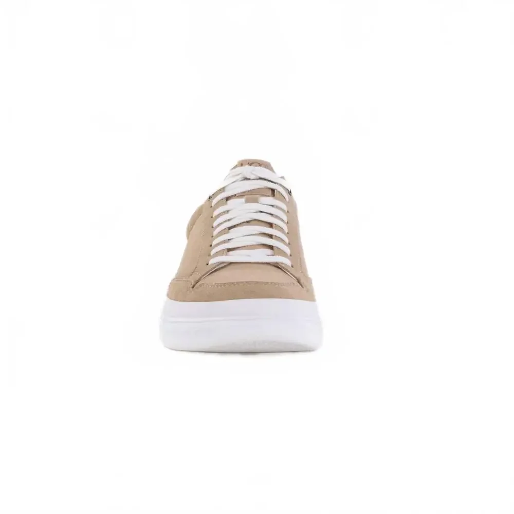 UGG Tan Suede Low-Top Sneakers with White Sole